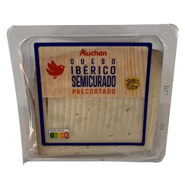 AUCHAN Queso cortado semicurado YA CORTADO 250 g. Producto Alcampo - 0.25 kg - Imagen del producto en Findit