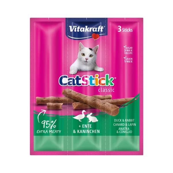 VITAKRAFT Snacks para gatos a base de pato VITAKRAFT 3 uds. 6 g. - 1 ud - Imagen del producto en Findit
