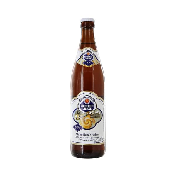 SCHNEIDER WEISSE Cerveza Alemana turbia de Importación botella 50 cl. - 0.5 l - Imagen del producto en Findit