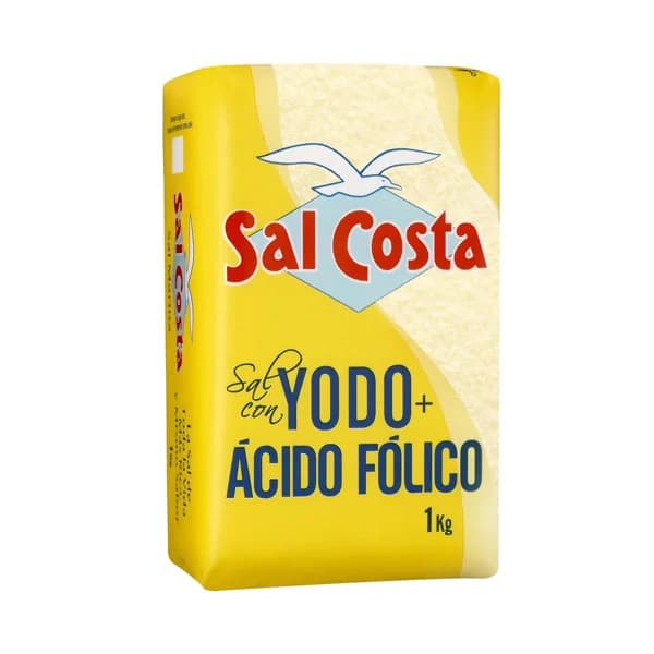 SAL COSTA Sal yodada marina con ácido fólico SAL COSTA 1 kg. - 1 kg - Imagen del producto en Findit