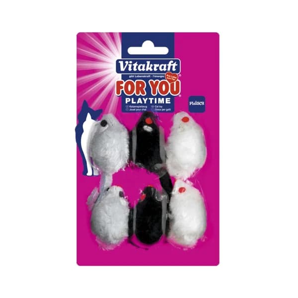 VITAKRAFT Ratones de felpa para gatos VITAKRAFT 6 uds. - 1 ud - Imagen del producto en Findit