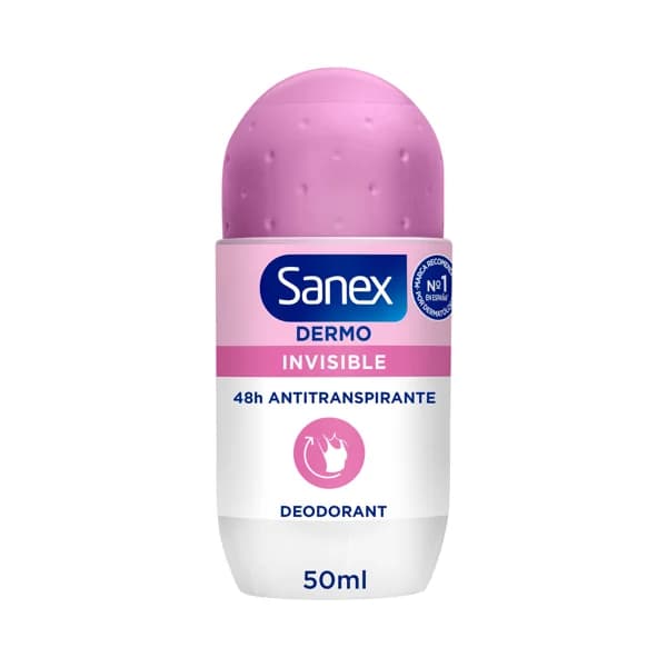 SANEX Desodorante roll on para mujer, con protección anti transpirante hasta 48 horas SANEX Dermo invisible 50 ml. - 0.05 l - Imagen del producto en Findit