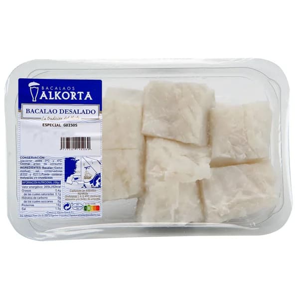 ALKORTA Bacalao desalado troceado 250 g. - 0.25 kg - Imagen del producto en Findit