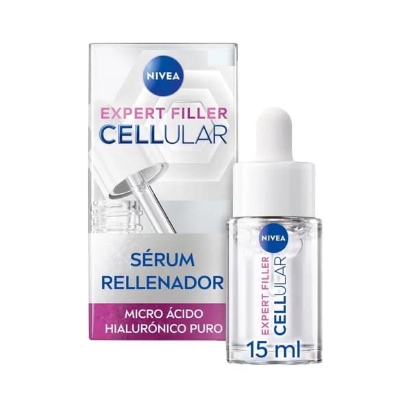 NIVEA Expert filler cellular Sérum facial rellenador con micro ácido Hialurónico puro 15 ml. - 1 ud - Imagen del producto en Findit
