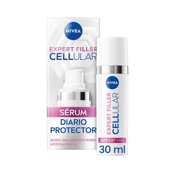 NIVEA Expert filler cellular Sérum facial protector con FPS 50 y ácido Hialurónico puro 30 ml. - 0.03 l - Imagen del producto en Findit