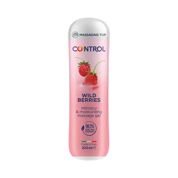 CONTROL Gel de masaje 3 en 1 de base acuosa y aroma a frutos del bosque CONTROL 200 ml. - 0.2 l - Imagen del producto en Findit