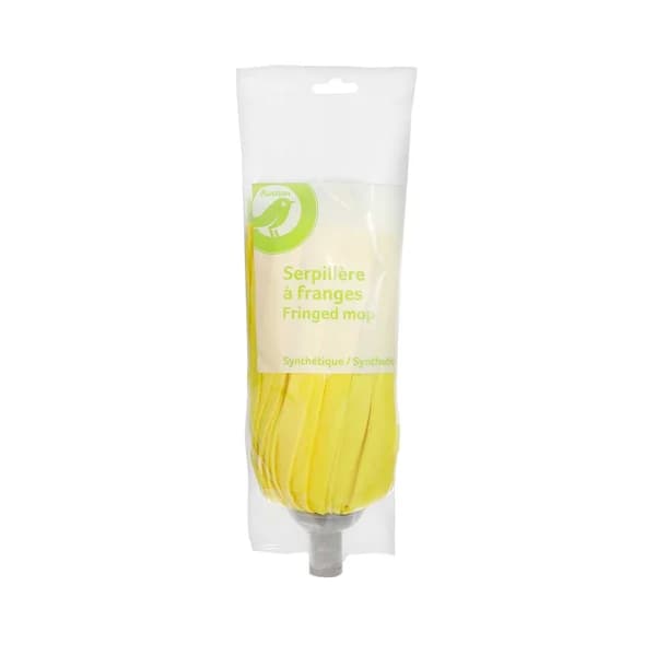PRODUCTO ECONÓMICO ALCAMPO Fregona sintética de color amarillo. - 1 ud - Imagen del producto en Findit