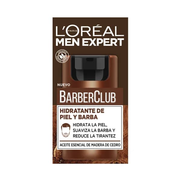 L´ORÉAL PARIS Men expert barber club Crema hidratante para piel y barba con aceite esencial de madera de cedro 50 ml. - 0.05 l - Imagen del producto en Findit