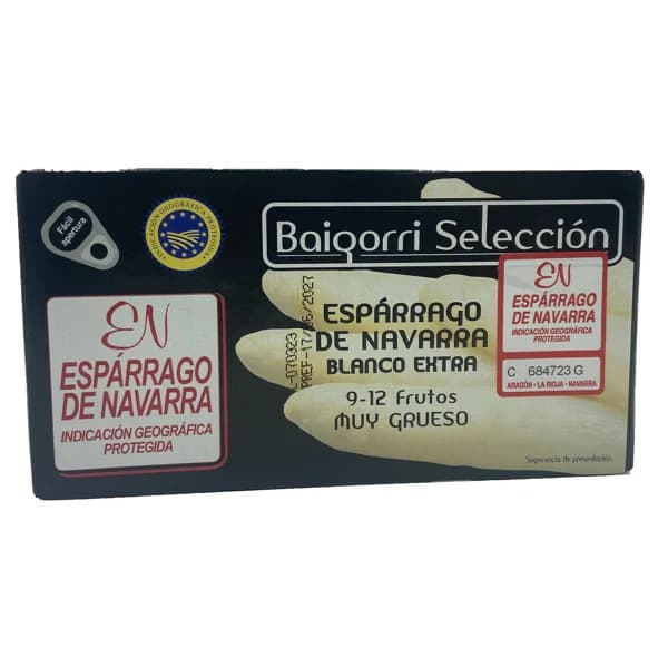 BAIGORRI Esparragos blancos de navarra extra 9/12 uds x 425 g - 0.43 kg - Imagen del producto en Findit