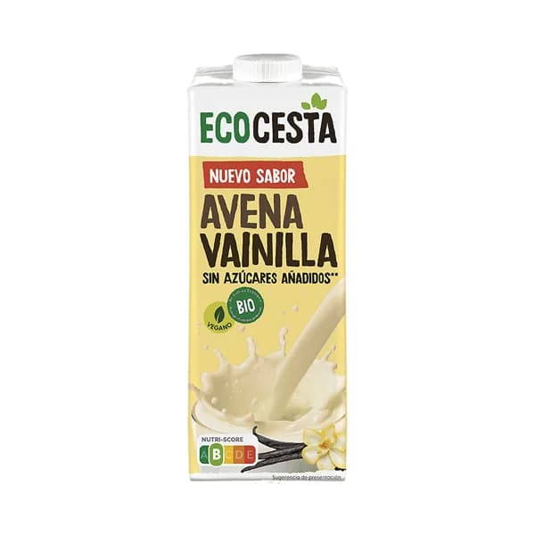 ECOCESTA Bebida de avena ecológica con sabor a vainilla y sin azúcares añadidos 1 l. - 1 l - Imagen del producto en Findit