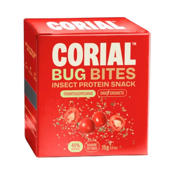 CORIAL Grillos secos con tomate y orégano 15 g. - 1 ud - Imagen del producto en Findit