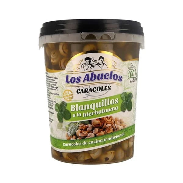 LOS ABUELOS Caracoles blanquillos a la hierbabuena LOS ABUELOS 100 cl. - 1 kg - Imagen del producto en Findit