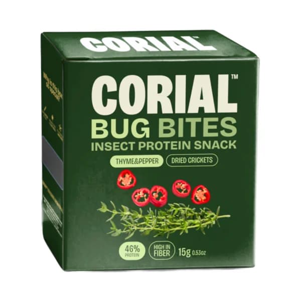 CORIAL Grillos secos con tomillo y pimienta 15 g. - 1 ud - Imagen del producto en Findit