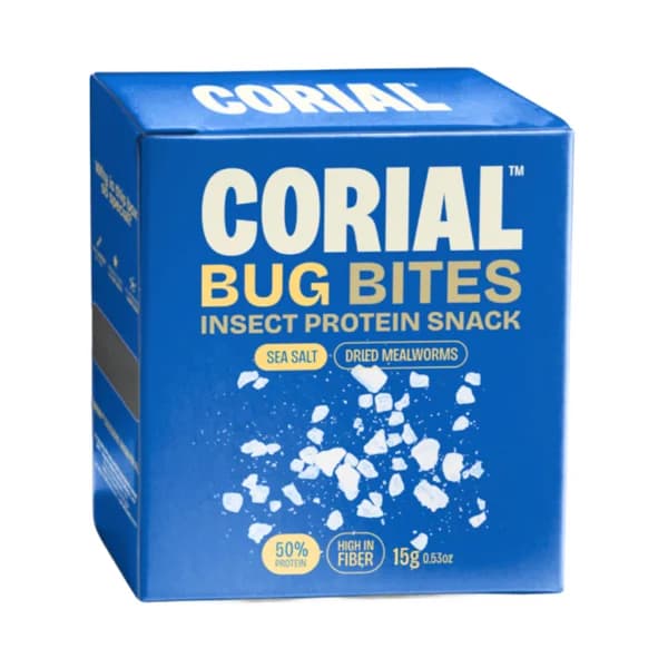 CORIAL Larvas de gusano de la harina secas con sal marina 15 g. - 1 ud - Imagen del producto en Findit