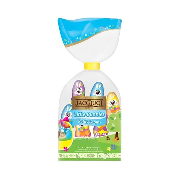 JACQUOT Bolsa de conejitos de Pascual de chocolate con leche 75 g. - 0.08 kg - Imagen del producto en Findit