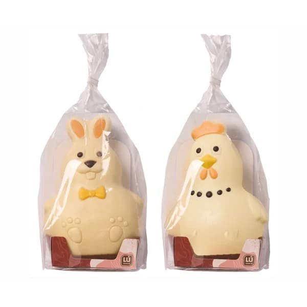 LÚ XOCOLAT Gallina de Pascua de chocolate blanco 250 g. - 0.25 kg - Imagen del producto en Findit
