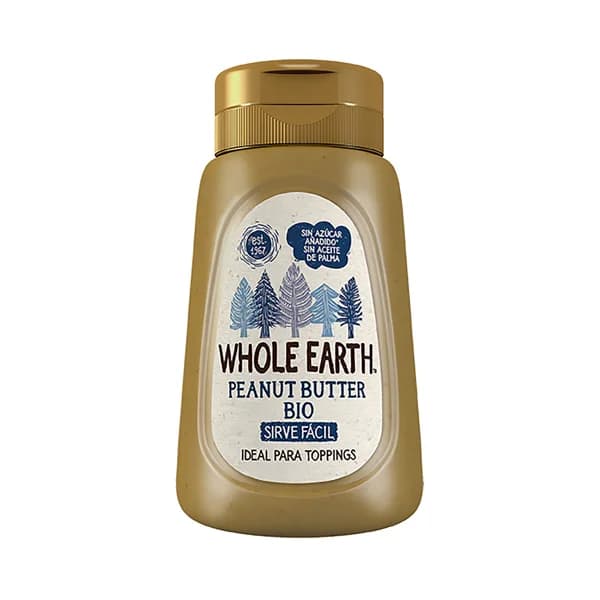 WHOLE EARTH Crema ecológica 100% cacahuete, sirve fácil, sin azúcar añadido 320 g. - 0.32 kg - Imagen del producto en Findit