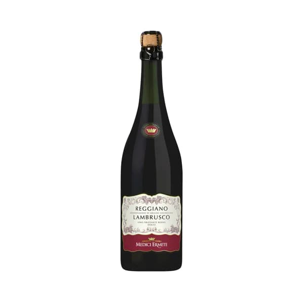 MEDICI ERMETE  Vino tinto lambrusco, frizzante dulce, con D.O. Reggiano MEDICI ERMETE botella 75 cl. - 1 ud - Imagen del producto en Findit
