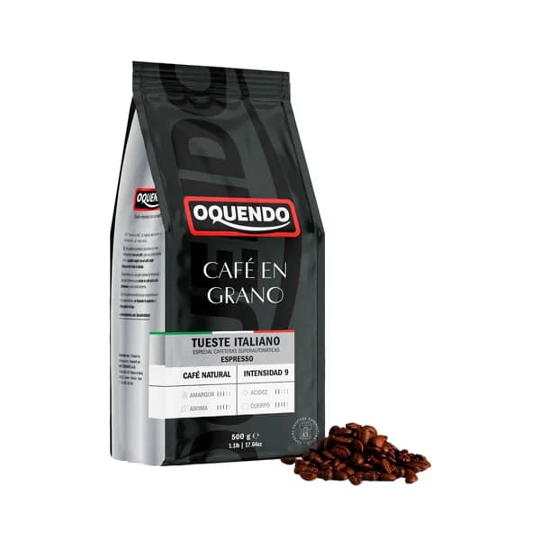 OQUENDO Café grano natural espresso italiano oquendo 500 gr. - 0.5 kg - Imagen del producto en Findit