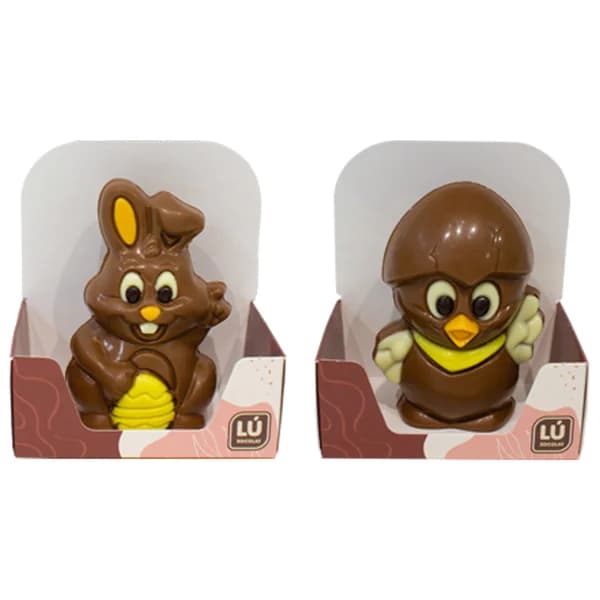 LUXOCOLAT Figuritas de Pascua de chocolate con leche 60 g. - 0.06 kg - Imagen del producto en Findit