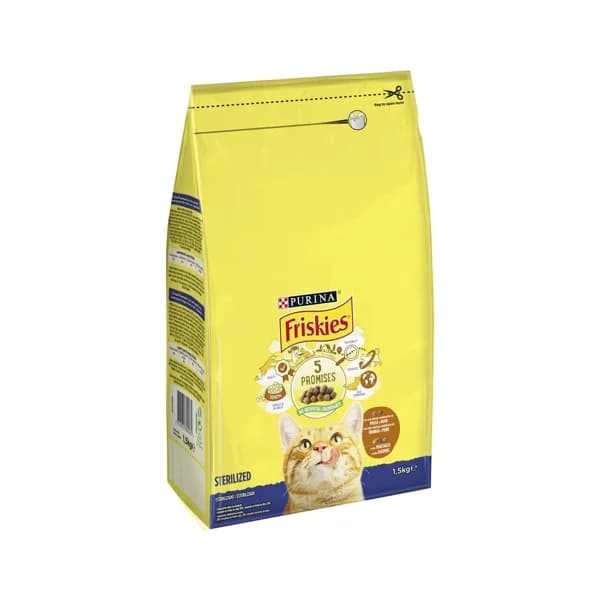 FRISKIES Pienso para gatos esterilizados a base de pavo y verduras FRISKIES 1,5 kg. - 1.5 kg - Imagen del producto en Findit