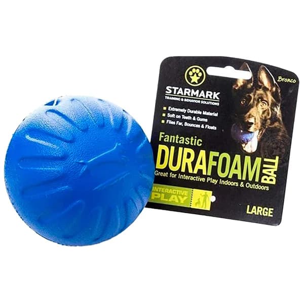 STARMARK Durafoam  Pelota diversión perros en color azul Talla L - 1 ud - Imagen del producto en Findit