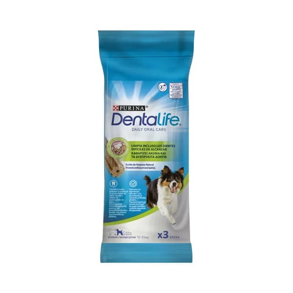 DENTALIFE Snack dental para perro mediano (12-25 Kg.) DENTALIFE 3 uds. 69 g. - 0.07 kg - Imagen del producto en Findit