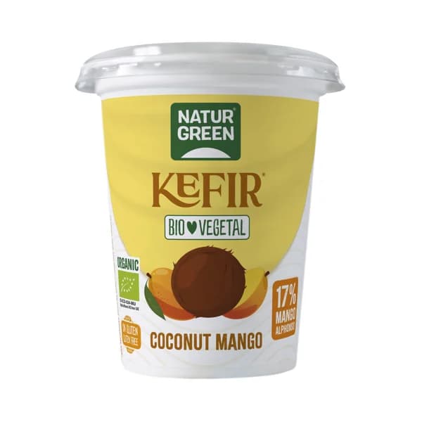 NATUR GREEN Kefír vegetal ecológico con coco y mango 400 g. - 0.4 kg - Imagen del producto en Findit