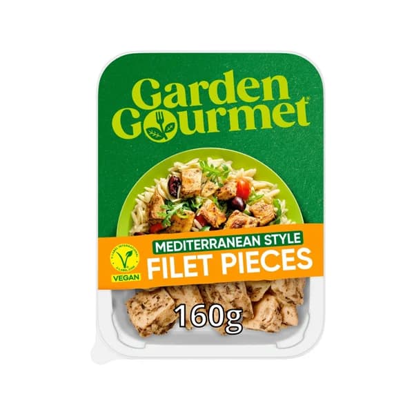 GARDEN GOURMET Sensational pieces Especialidad de vegana a base de soja marinada al estilo mediterraneo 160 g. - 0.16 kg - Imagen del producto en Findit