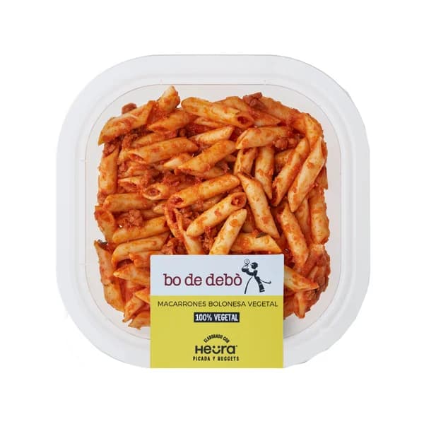 BO DE DEBÓ Macarrones con salsa Boloñesa vegetal a base de proteína de soja BO DE DEBÓ 250 g. - 0.25 kg - Imagen del producto en Findit