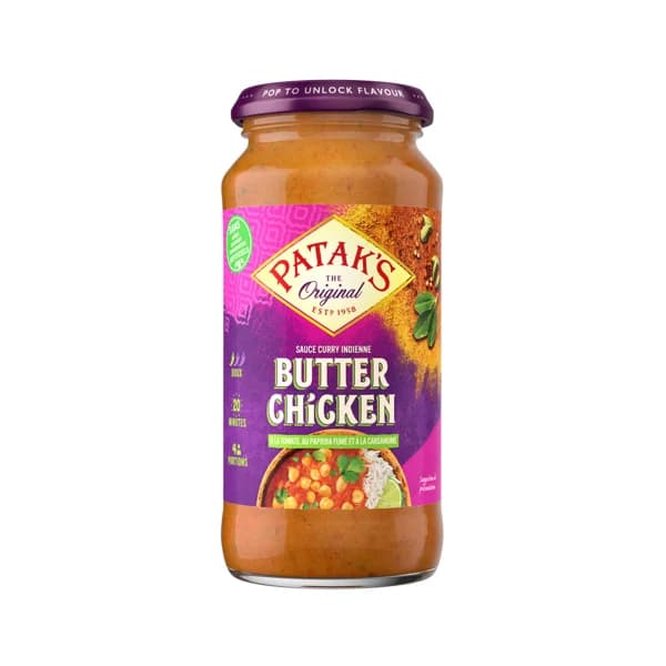 PATAK'S Salsa para pollo a la mantequilla, Butter chicken PATAK´S 450 g. - 0.45 kg - Imagen del producto en Findit