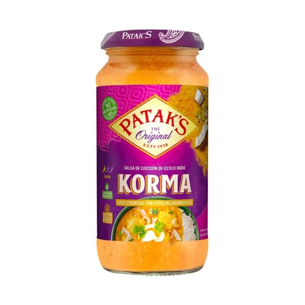 PATAK'S Salsa de curry, Korma PATAK´S 450 g. - 0.45 kg - Imagen del producto en Findit