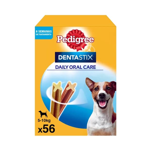 PEDIGREE Snack dental para perros hasta 10 kg PEDIGREE DENTASTICK DAILY ORAL CARE 56 uds. - 0.88 kg - Imagen del producto en Findit
