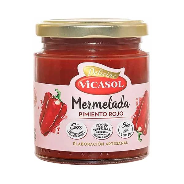 VICASOL Mermelada de pimiento rojo 250 g. - 0.25 kg - Imagen del producto en Findit