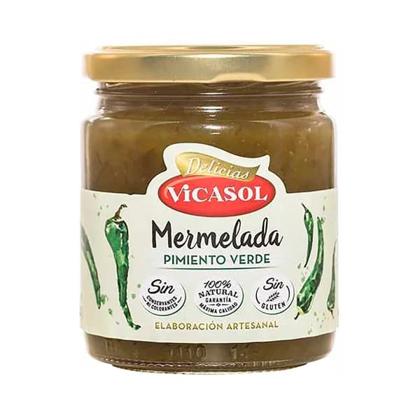 VICASOL Mermelada de pimiento verde 250 g. - 0.25 kg - Imagen del producto en Findit