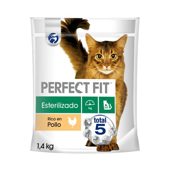 PERFECT FIT Alimento seco para gatos esterilizados, rico en pollo PERFECT FIT 1,4 kg - 1.4 kg - Imagen del producto en Findit