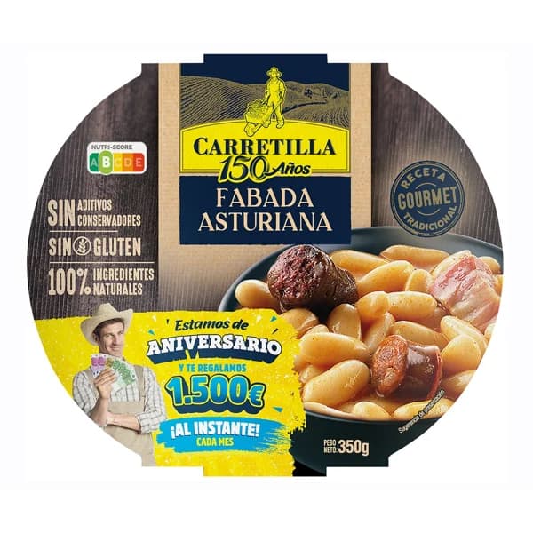 CARRETILLA Fabada gourmet 350 g. - 0.35 kg - Imagen del producto en Findit