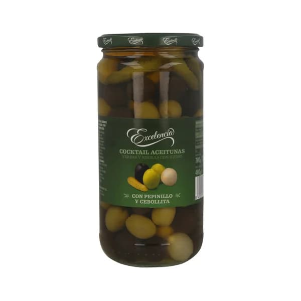 Frasco cocktail aceitunas EXCELENCIA 330 g. - 0.23 kg - Imagen del producto en Findit
