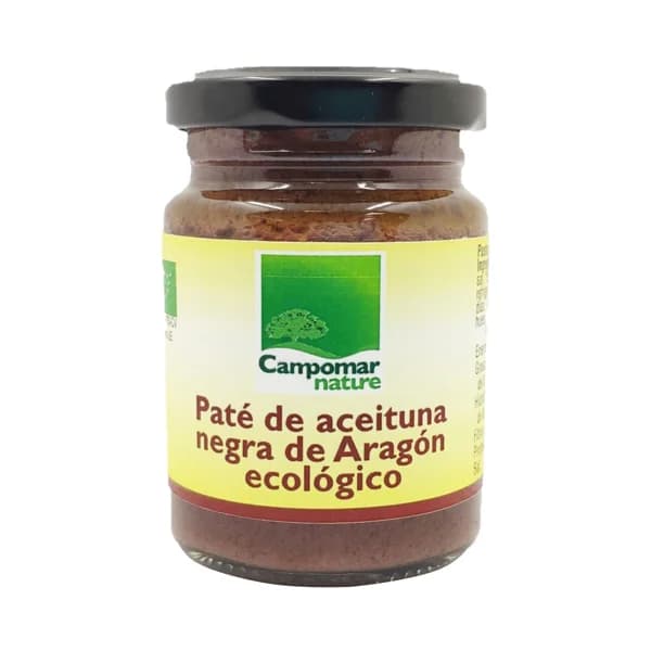 CAMPOMAR NATURE Paté de aceituna negra de Aragón ecológico 100 g. - 0.1 kg - Imagen del producto en Findit