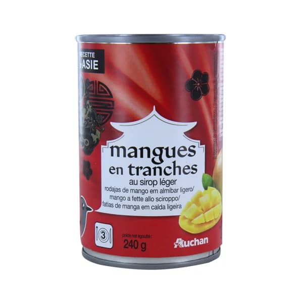 PRODUCTO ALCAMPO Rodajas de mango en almíbar PRODUCTO ALCAMPO 240 g. - 0.24 kg - Imagen del producto en Findit