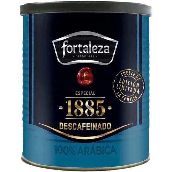 Café molido descafeinado FORTALEZA, lata 250 g - 1 ud - Imagen del producto en Findit