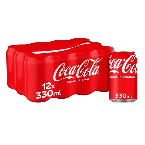 COCA COLA Refresco de cola pack 12 latas x 33 cl. - 3.96 l - Imagen del producto en Findit