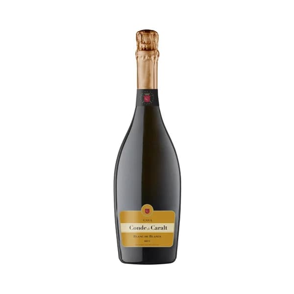 CONDE DE CARALT Cava brut elaborado según el método tradicional CONDE DE CARALT Blanc de blancs botella de 75 cl. - 1 ud - Imagen del producto en Findit
