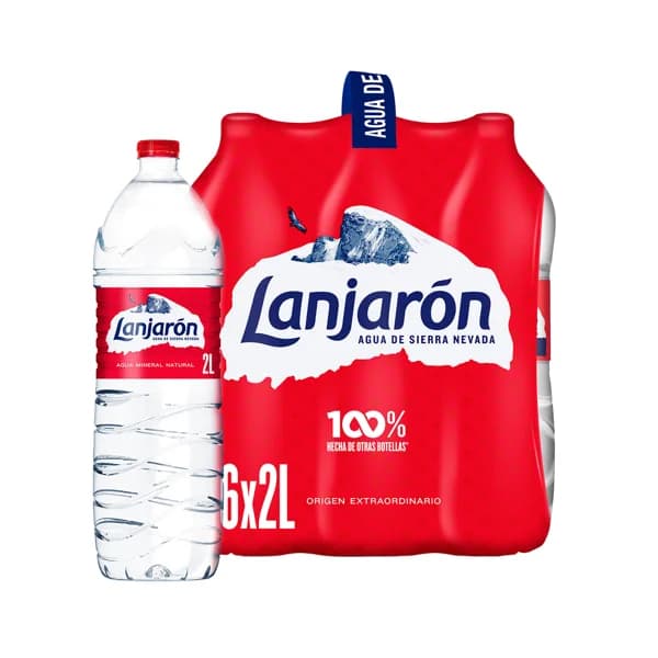 LANJARÓN Agua mineral pack de 6 uds. x 2 l. - 12 l - Imagen del producto en Findit