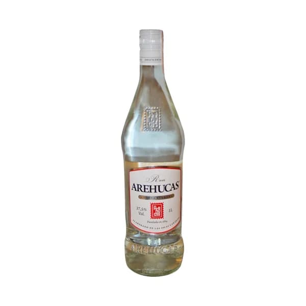 AREHUCAS Ron blanco elaborado en las Islas Canarias botella 1 l. - 1 l - Imagen del producto en Findit