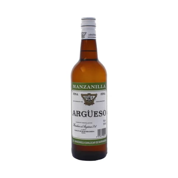 LAS MEDALLAS DE ARGÜESO  Manzanilla con D.O. Manzanilla de Sanlucar LAS MEDALLAS DE ARGÜESO botella de 75 cl. - 1 ud - Imagen del producto en Findit