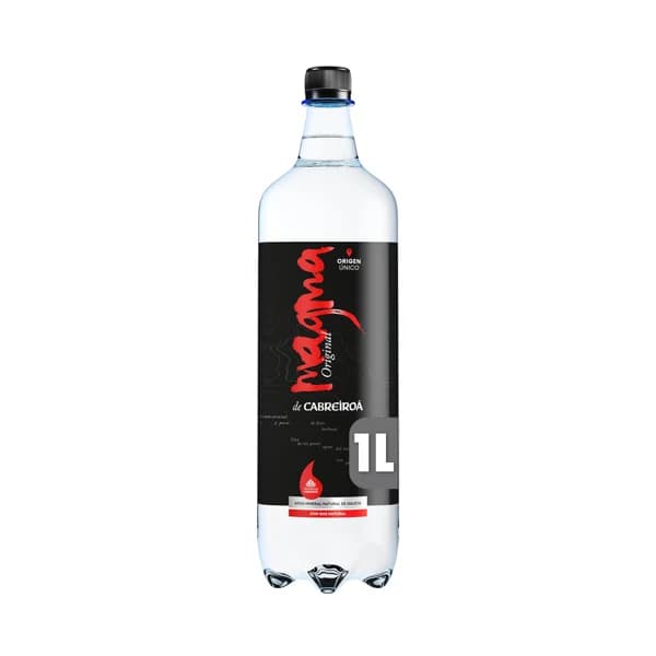 CABREIROA MAGMA  Agua mineral con gas botella 1 L. - 1 l - Imagen del producto en Findit
