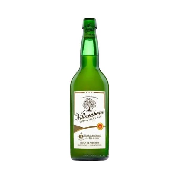 VILLACUBERA Sidra natural tradicional con D.O.P. Sidra de Asturias botella 70 cl. - 1 ud - Imagen del producto en Findit