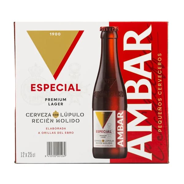 AMBAR ESPECIAL  Cervezas pack 12 uds. x 25 cl. - 3 l - Imagen del producto en Findit