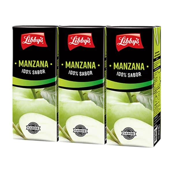 LIBBY'S Zumo de manzana LIBBY'S brick de 3 uds x 20 cl. - 0.6 l - Imagen del producto en Findit